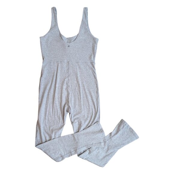 WeWoreWhat REVOLVE Heather Gray Henley Flare Jumpsuit XL - Picture 8 of 12